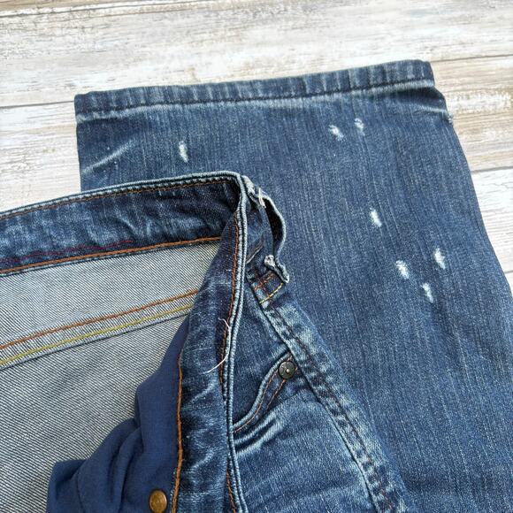 Levi’s Red Collection Jeans Y2K Slim Straight Sz 36x30 Faded Stretch Casual - Picture 10 of 12